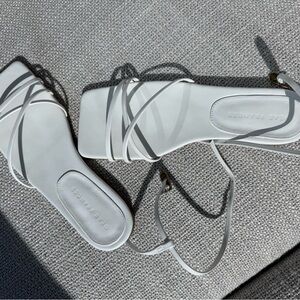 Dear Frances White Balm Slide Sandals